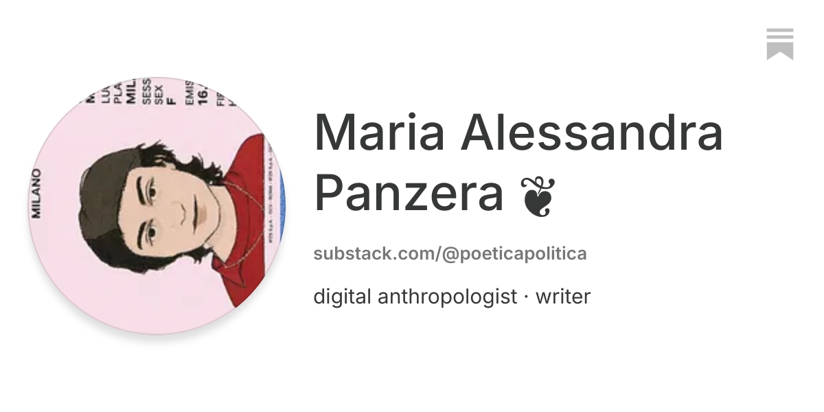 Maria Alessandra Panzera | Substack