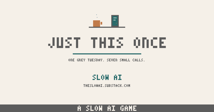 Just This Once title screen