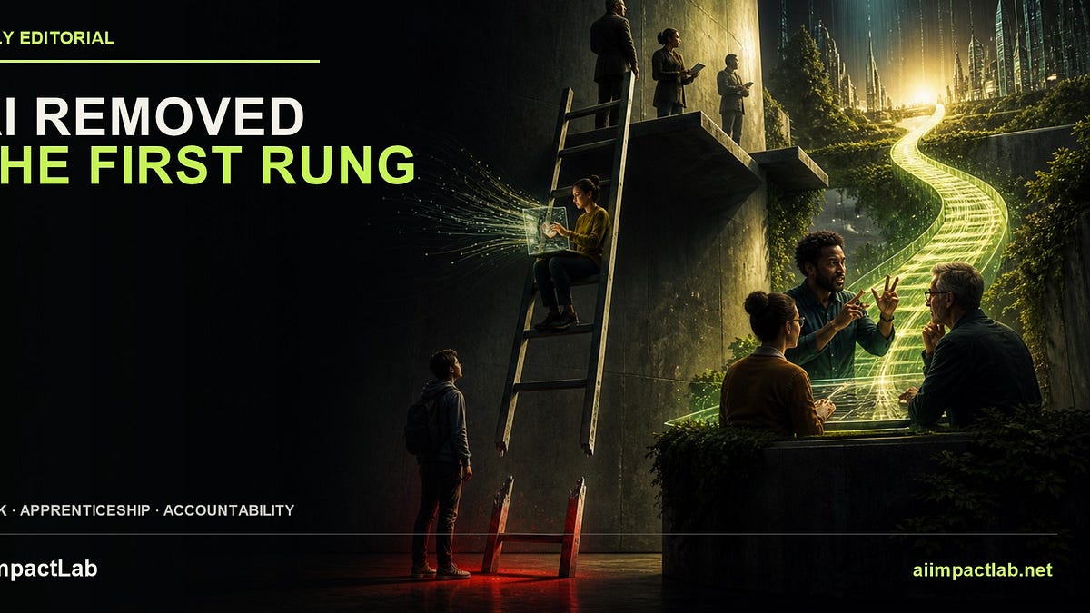 Photo: readaiimpactlab.substack.com Is AI Killing Entry-Level Jobs? The Future of the Employment Ladder