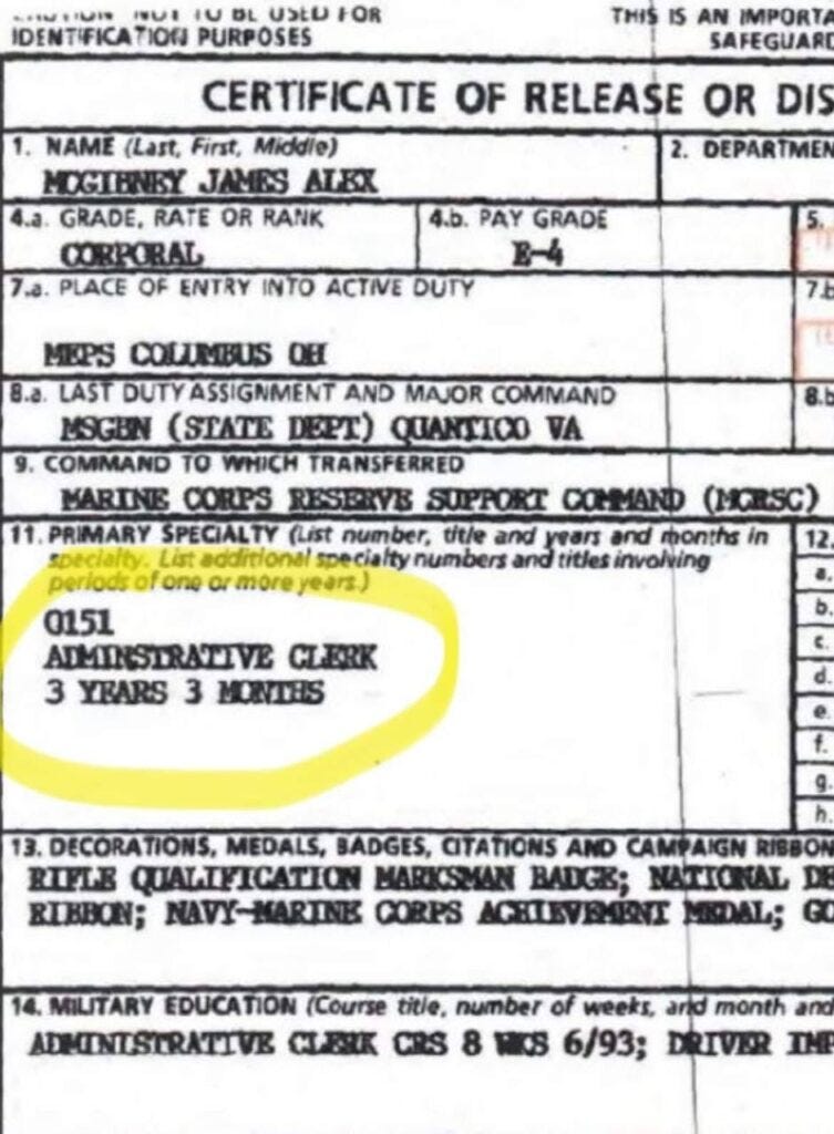 Fraudster in the Foxhole: James McGibney’s pattern of extortion schemes, fake credentials, stolen valor, and fraud targeting women.