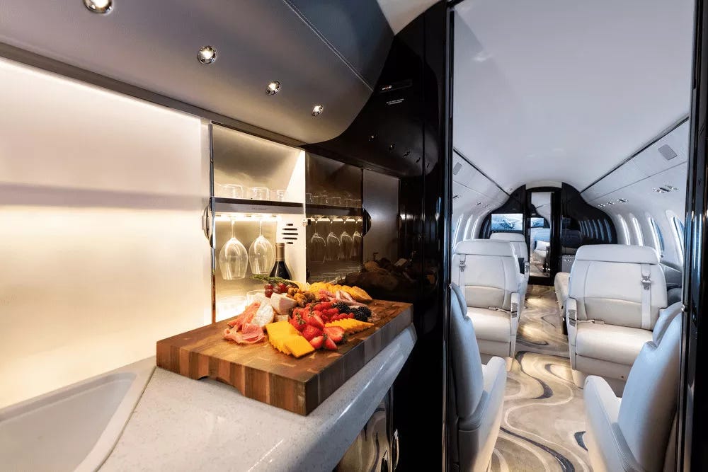 Cessna Citation Longitude Cabin view