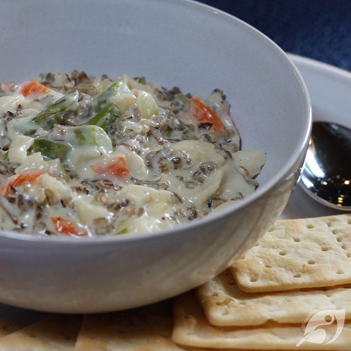 Cream of Asparagus, Crab & Wild Rice Soup Cream of Asparagus, Crab & Wild Rice Soup