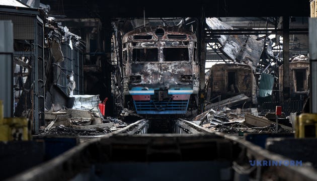 Cost of restoring depot and trains in Fastiv estimated at around UAH 400M 