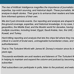 The Turbulent World with James M. Dorsey