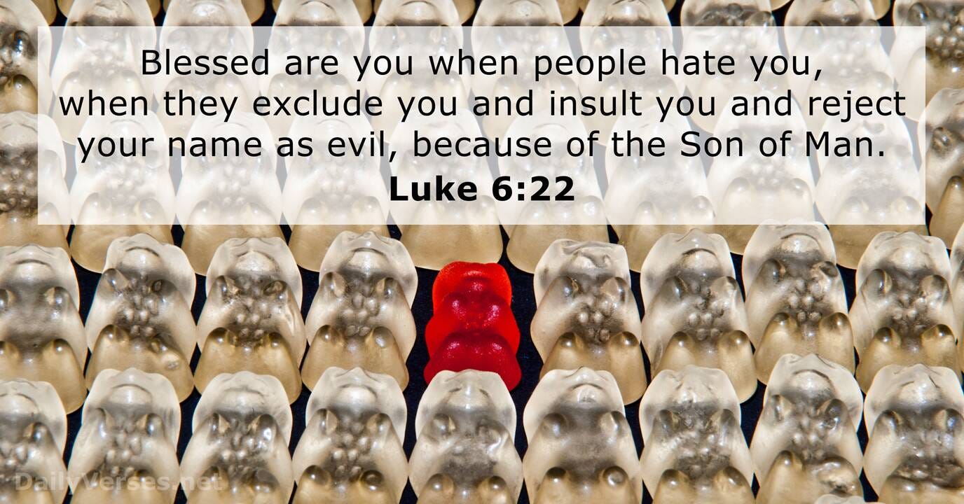 Luke 6:22 - Bible verse - DailyVerses.net