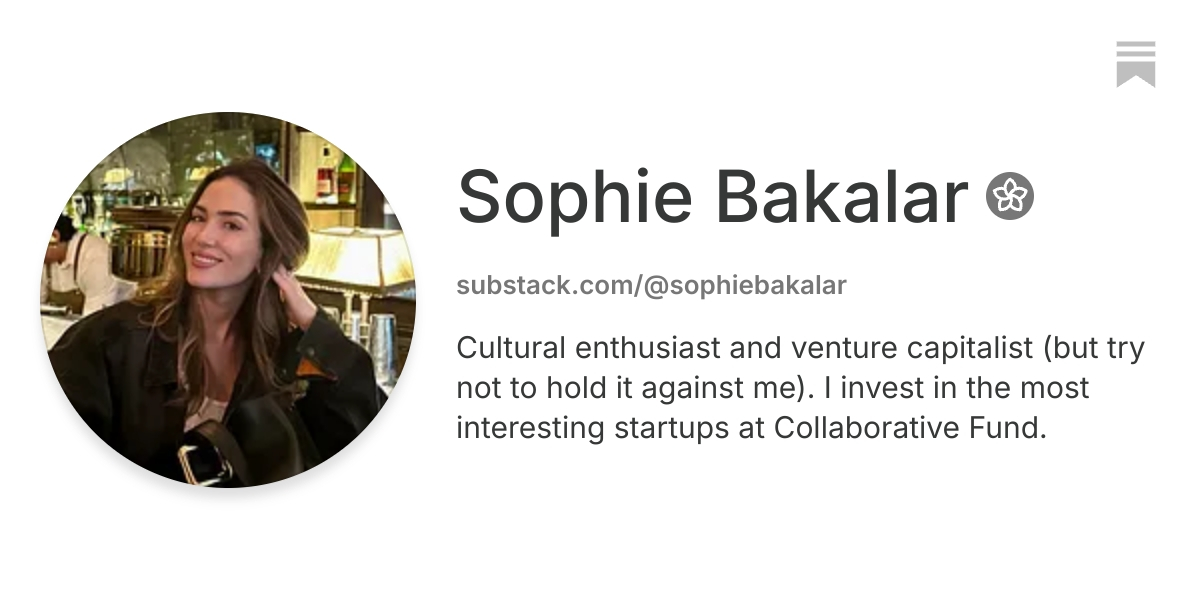 Sophie Bakalar | Substack