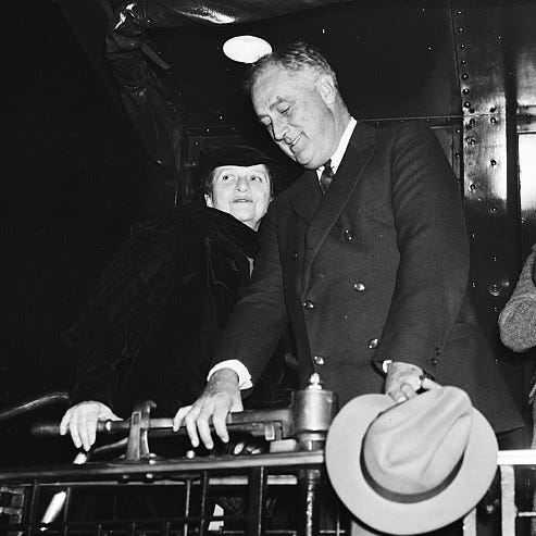 Frances Perkins and Roosevelt in 1935 Frances Perkins and Roosevelt in 1935