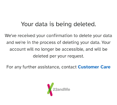 Anyone else deleteing their 23andMe data?