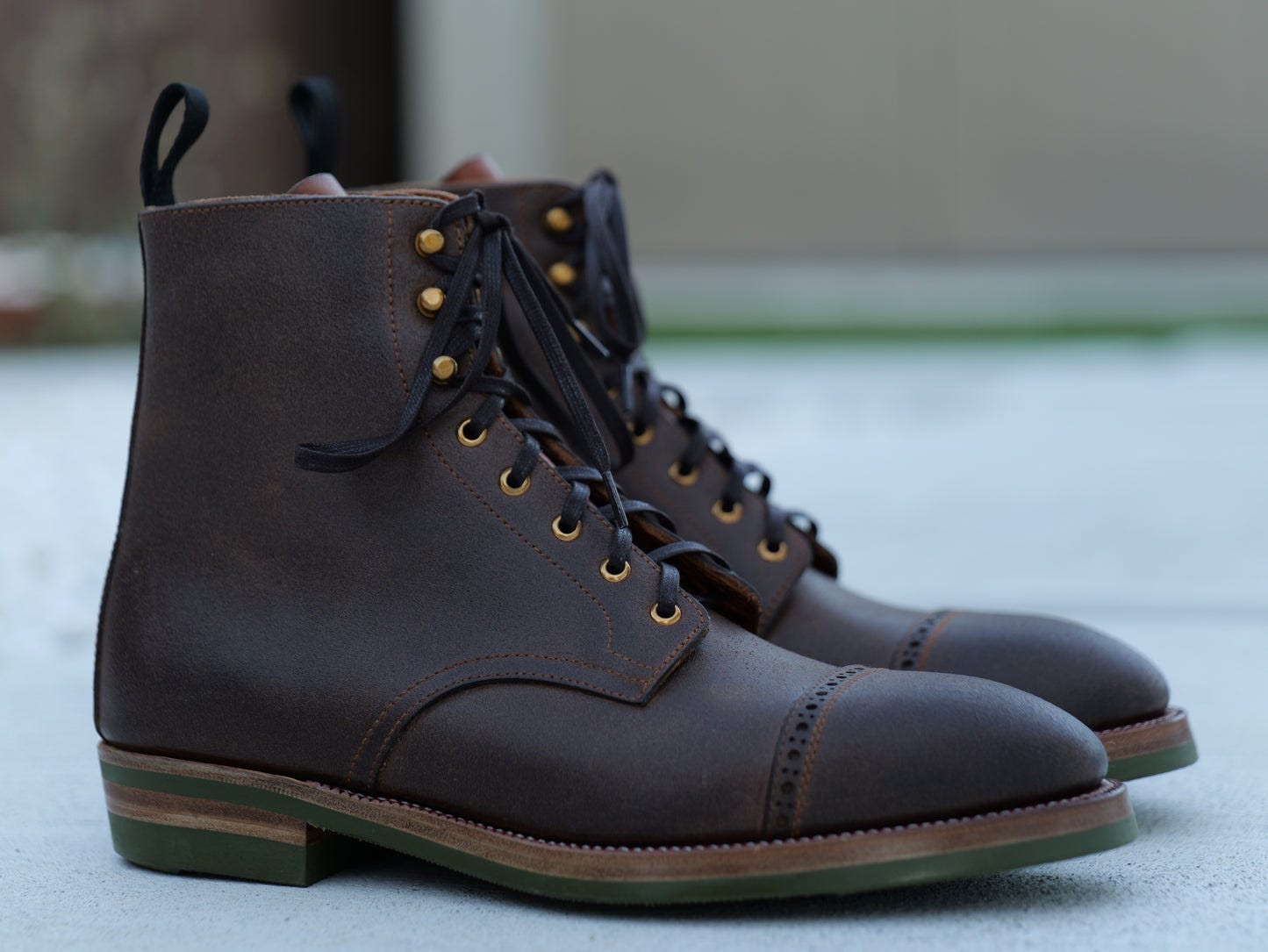 Gallun Calf Waxed Flesh Derby (Zero last)