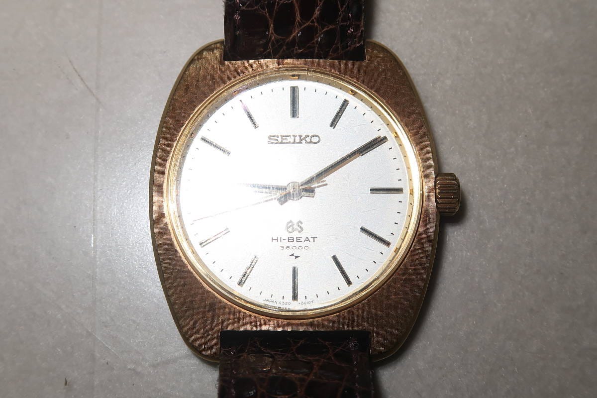 ▲▽SEIKO セイコー グランドセイコー ハイビート 36000 腕時計 手巻き 4520-8010 メンズ 18K 金無垢△▼