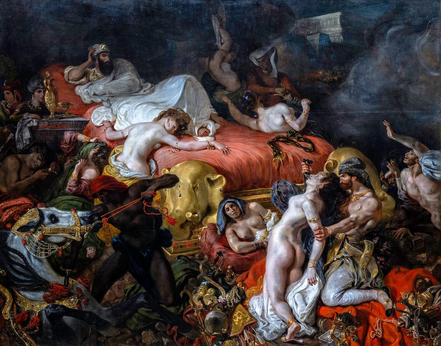 Death of Sardanapalus by Delacroix Death of Sardanapalus by Delacroix