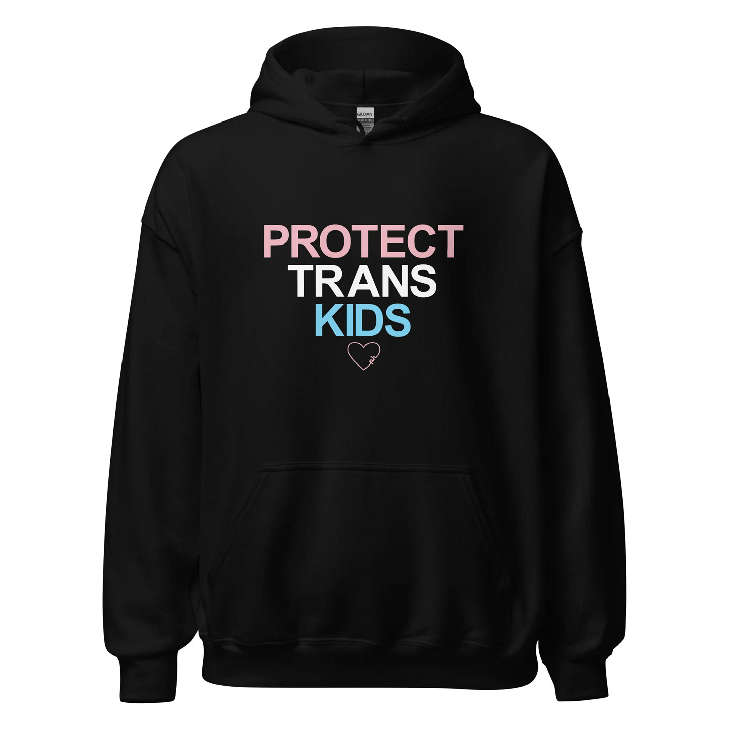 protect trans kids black hoodie