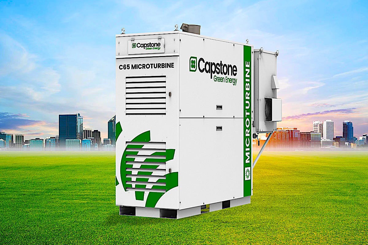 Use of Microturbines, Running on Natural Gas, Demonstrates, Yet Again ...
