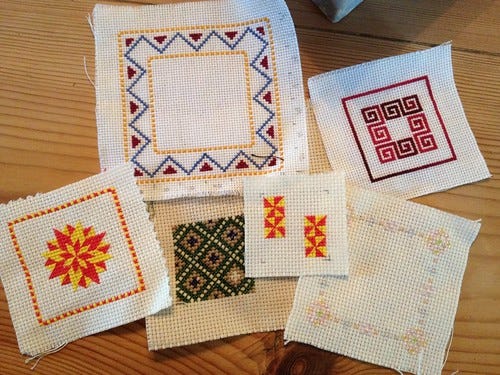 Cross stitch samples Cross stitch samples