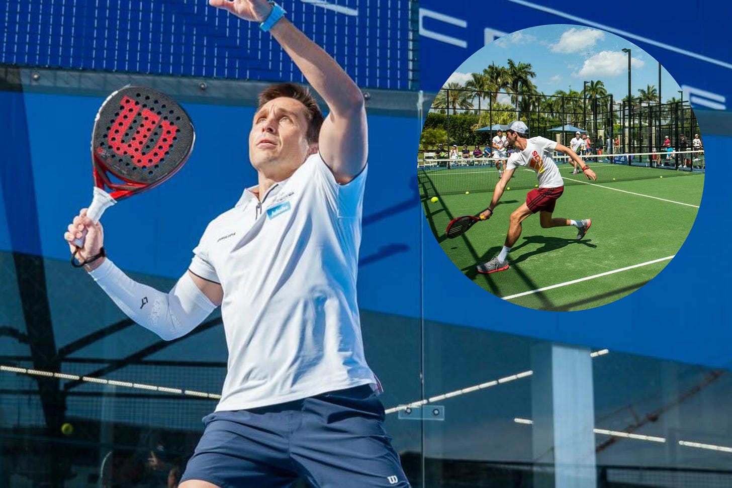 Bela, ambassador of the university padel league in the USA.