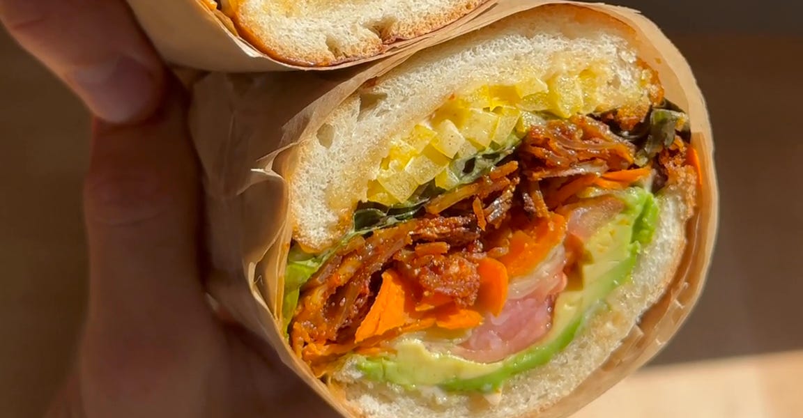 Layered Smoky Tofu Sandwich 🥪🔥 - by Vegan Scratch Kitchen