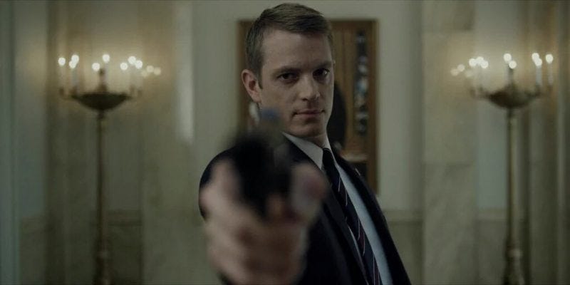 house of cards joel kinnaman gun 46