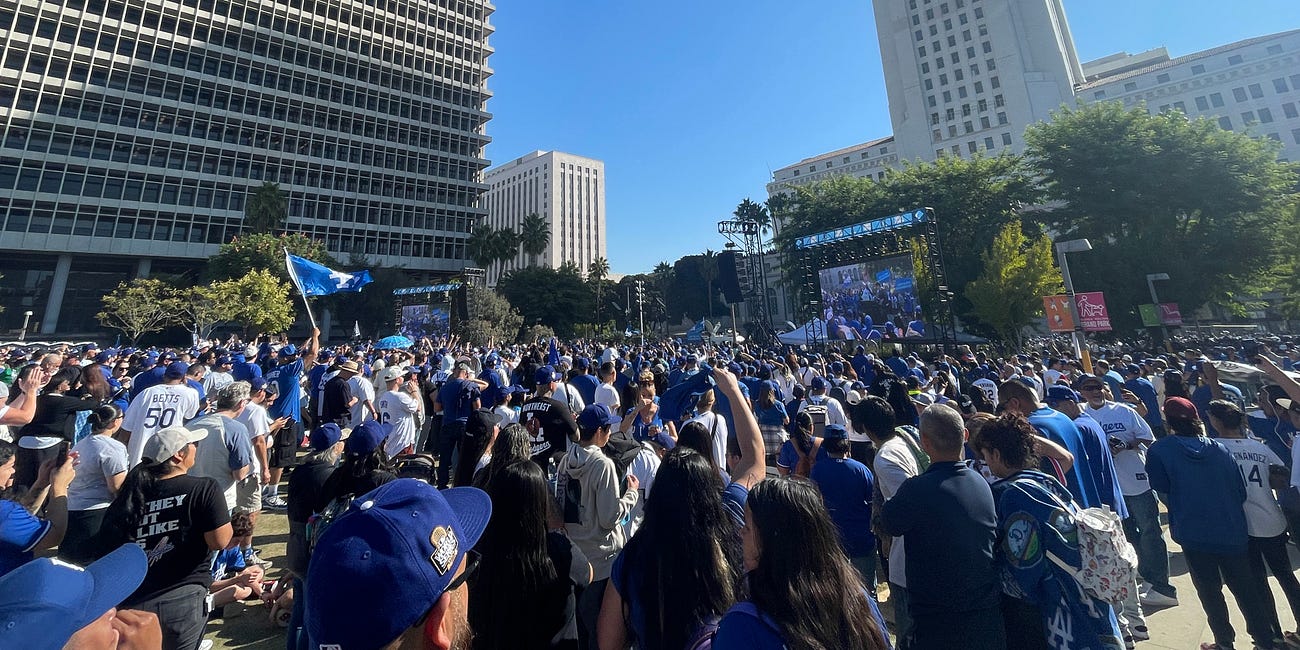 That One Day LA Was a Real City for the Dodgers' World Series Parade