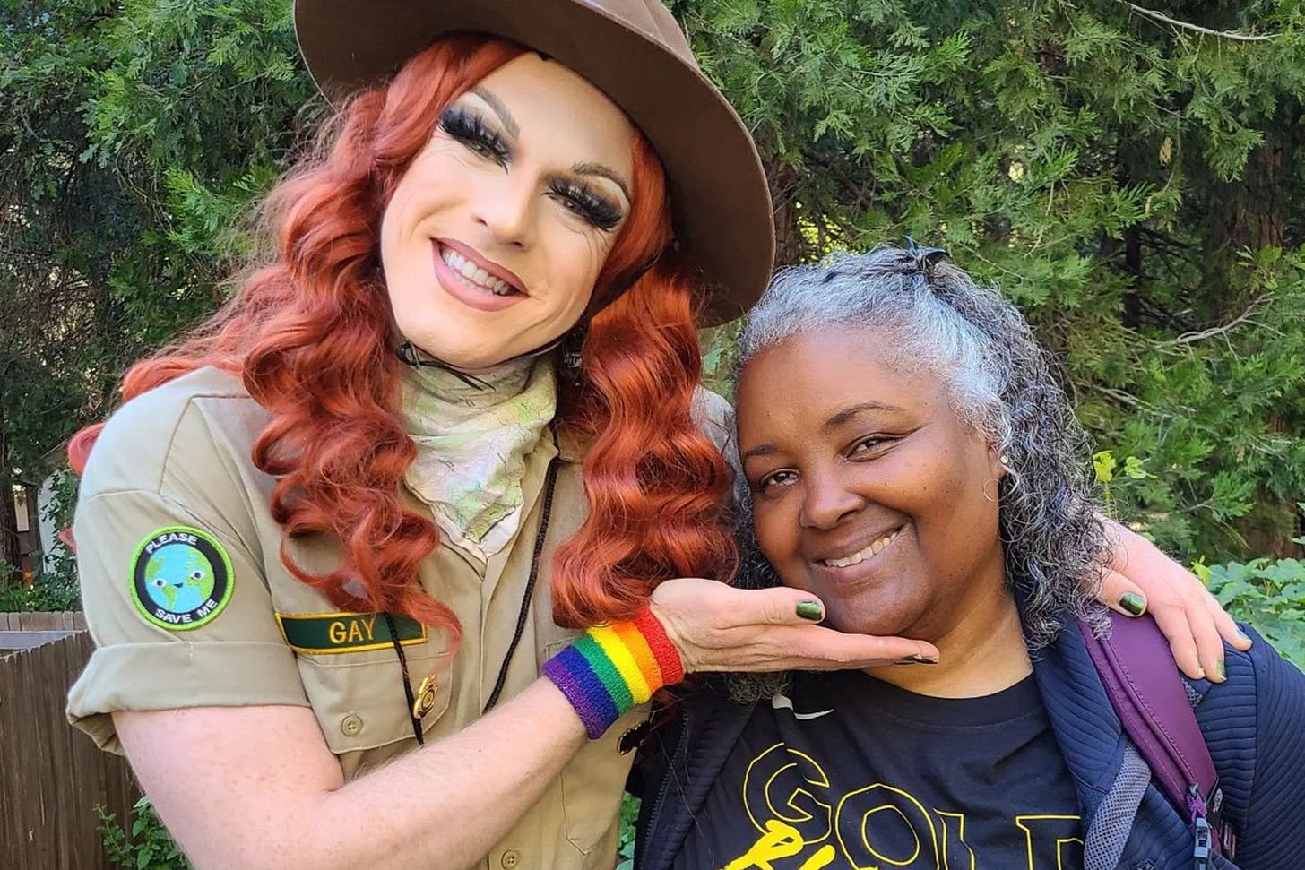 Pattie Gonia and Teresa Baker. Pattie Gonia and Teresa Baker.