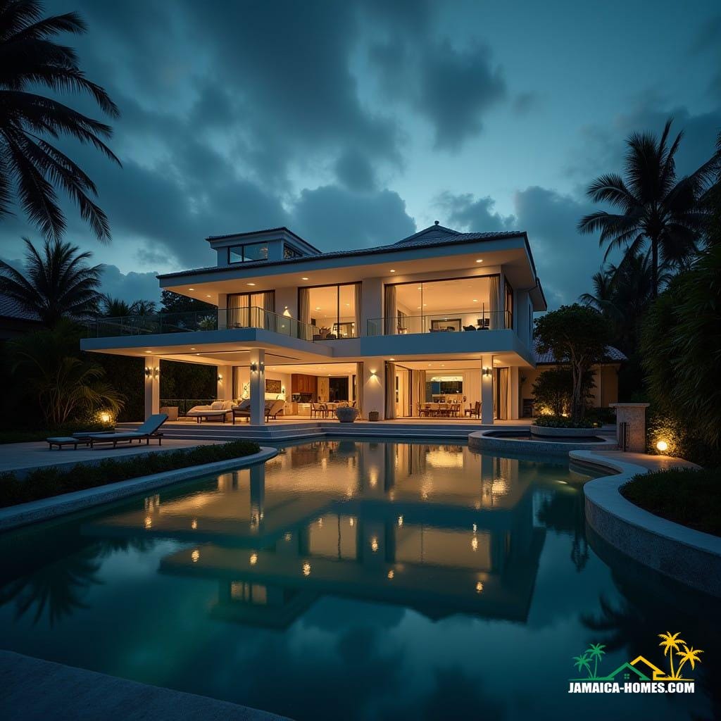 Modern luxury residential real estate, jamaica caribbean