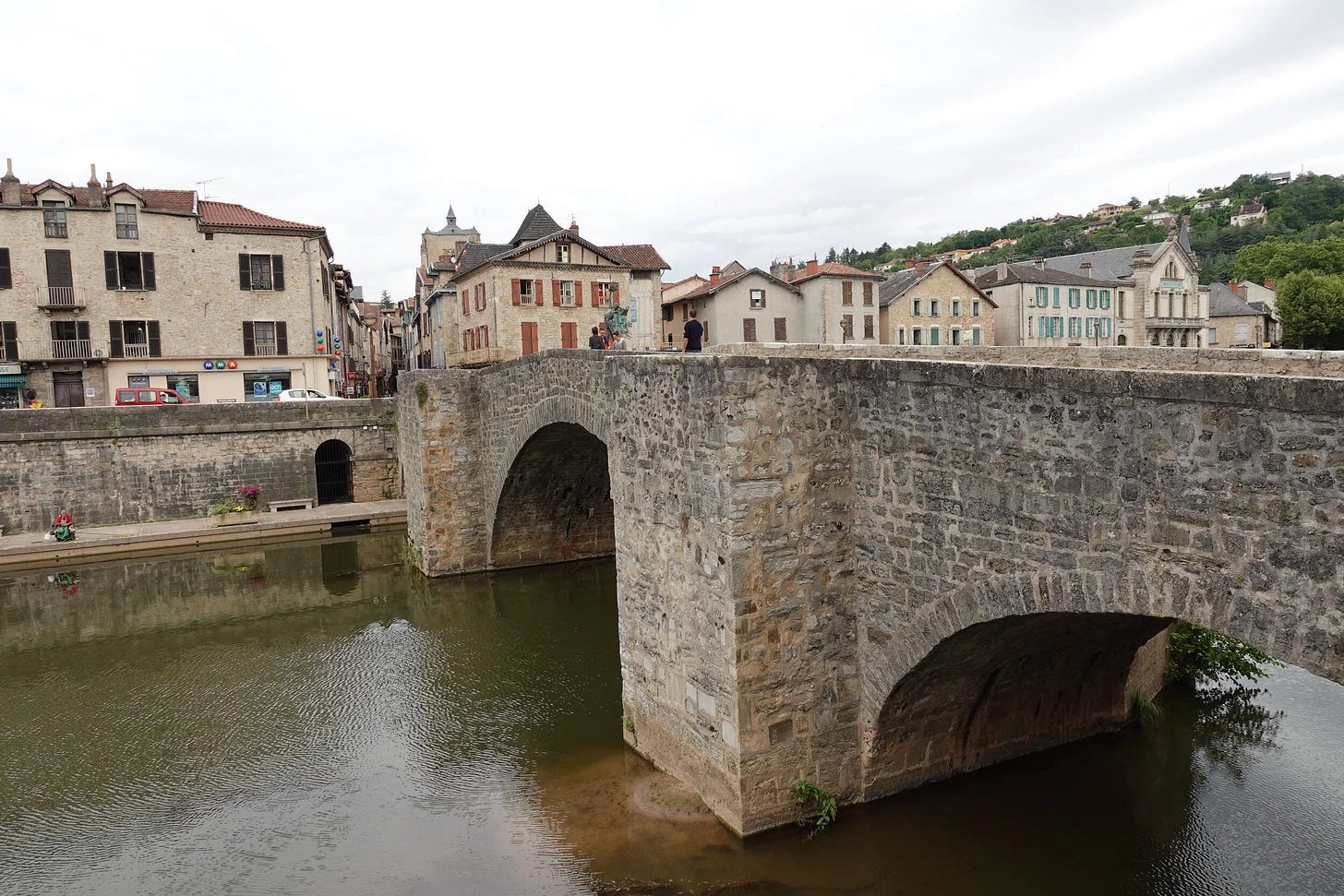  Bridge in Villefranche de Rouergue over the Aveyron River 