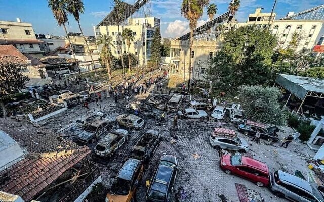 al-Ahli hospital in central Gaza