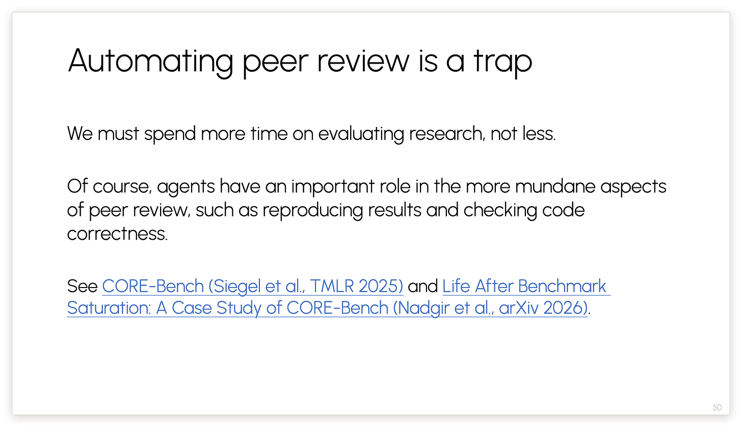 Automating peer review is a trap Automating peer review is a trap