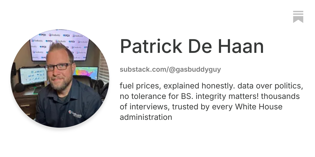 Patrick De Haan | Substack