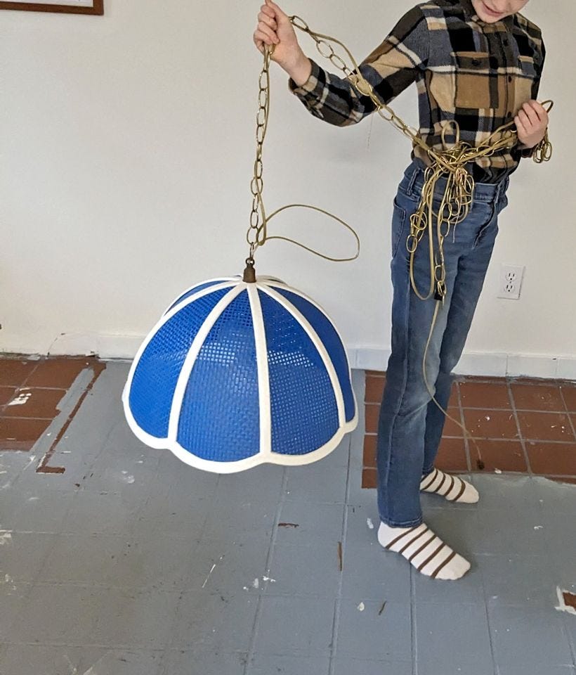 Product photo of 1970's Vintage Swag Light