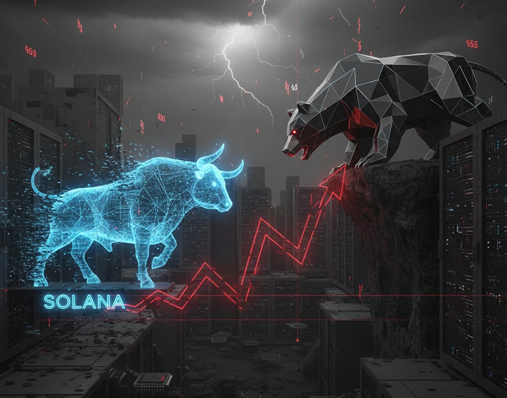 Solana bullish to bearish setup on its chart