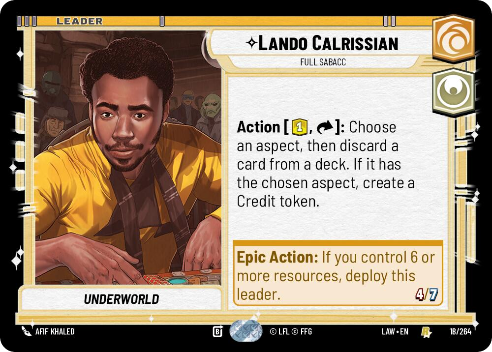 Lando Calrissian, Full Sabacc Lando Calrissian, Full Sabacc
