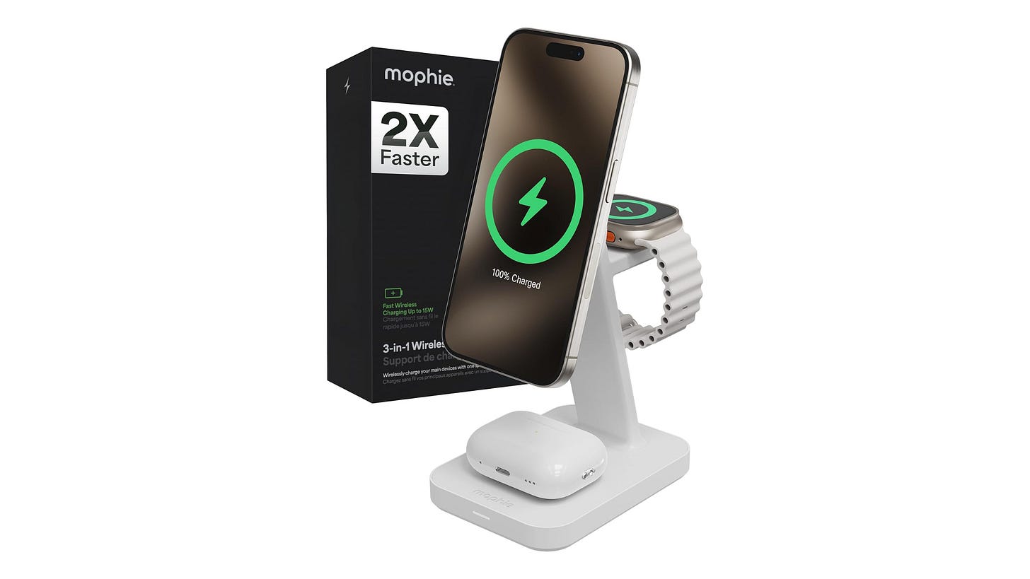 Mophie Snap+ 3-in-1 Wireless Charging Stand Mophie Snap+ 3-in-1 Wireless Charging Stand