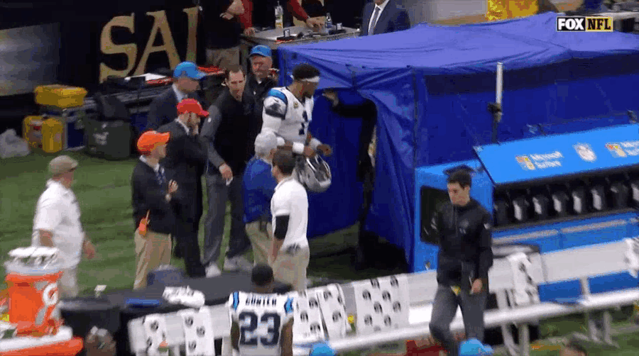 Deadspin | Does The Panthers&#39; Excuse For Cam Newton&#39;s Very Brief  Concussion Exam Pass Muster?