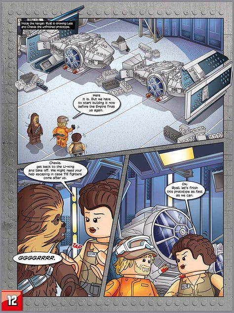 Lego Star Wars comic featuring Dron Ryall
