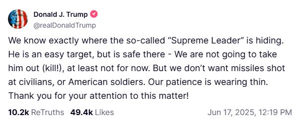 Trump's Unconditional Surrender Warning: U.S. controls Iran’s skies. President Trump warns: “They should’ve made a deal.” Trump's Unconditional Surrender Warning: U.S. controls Iran’s skies. President Trump warns: “They should’ve made a deal.”