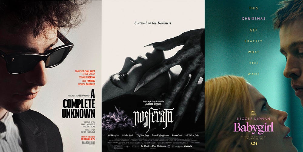 Film reviews: Three for Christmas - 'A Complete Unknown,' 'Nosferatu, ' Babygirl' -