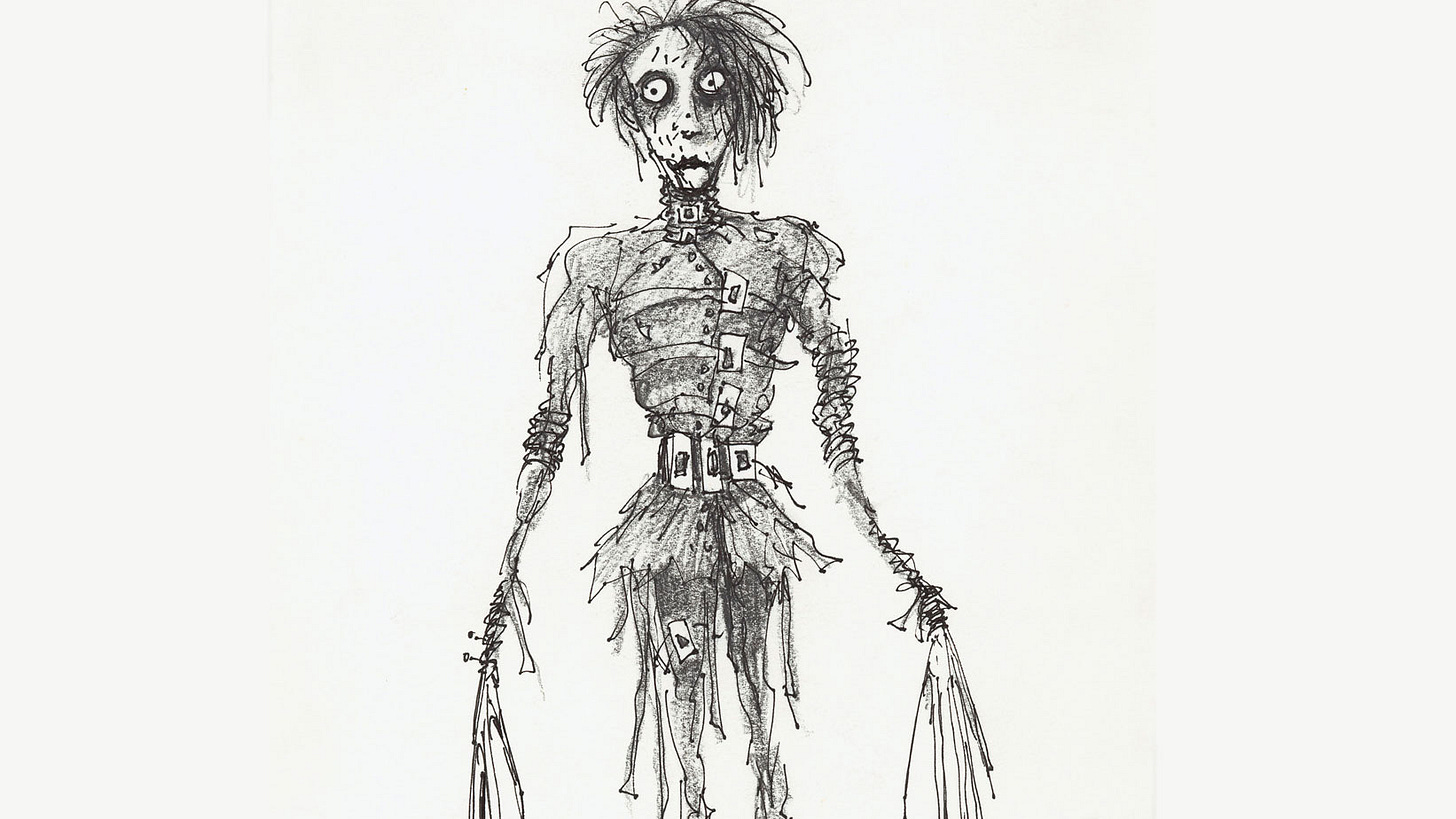 Tim Burton's Drawings On Display : The Picture Show : NPR