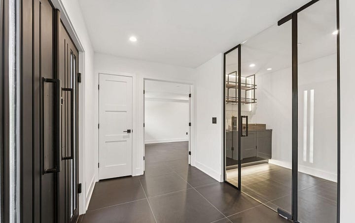 Foyerr and bar/wine room