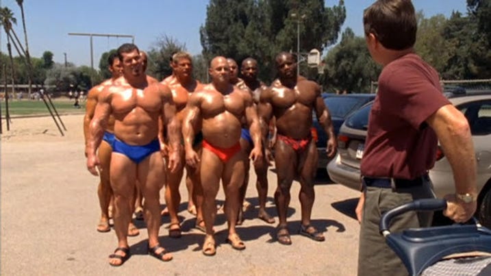 a bunch of buff guys