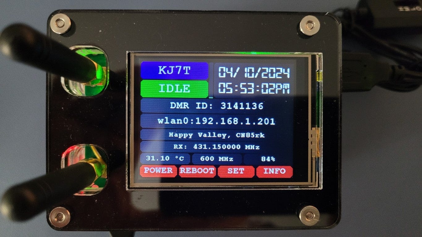 Nextion screen on hotspot
