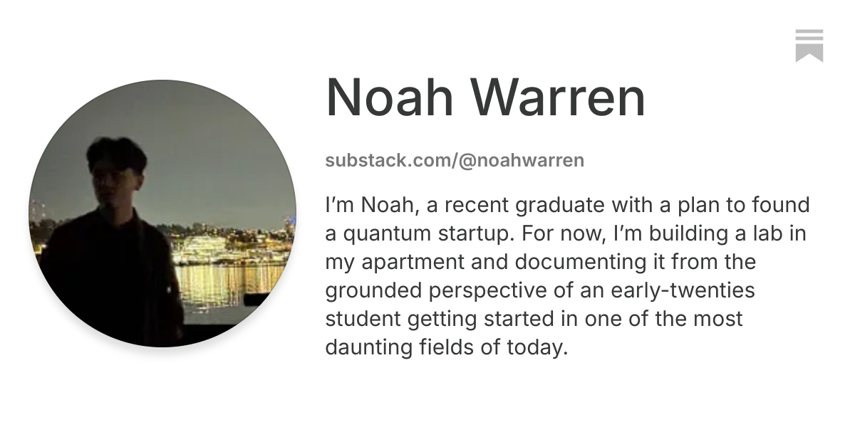 Noah Warren | Substack