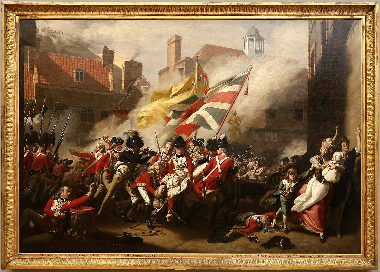 Copley Death of Major Peirson painting Copley Death of Major Peirson painting
