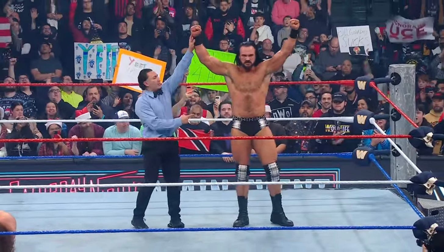 Eleanor on X: "Drew McIntyre defeated Sami Zayn. That was as expected a  great match! I can't wait to see who Drew targets next 👀 #SNME  https://t.co/gTlgQHDHrO" / X