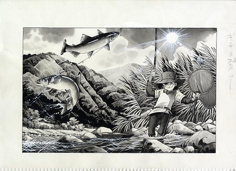 Original manga artwork by Takao Yaguchi.