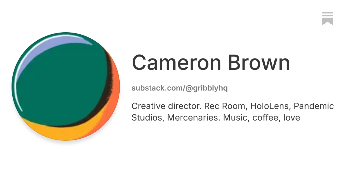 Cameron Brown | Substack