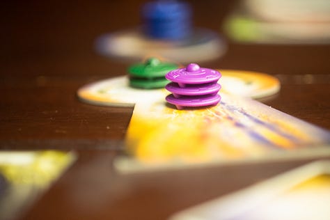 Hot Streak, Daybreak, Sky Team, Cosmic Encounter and Burgle Bros