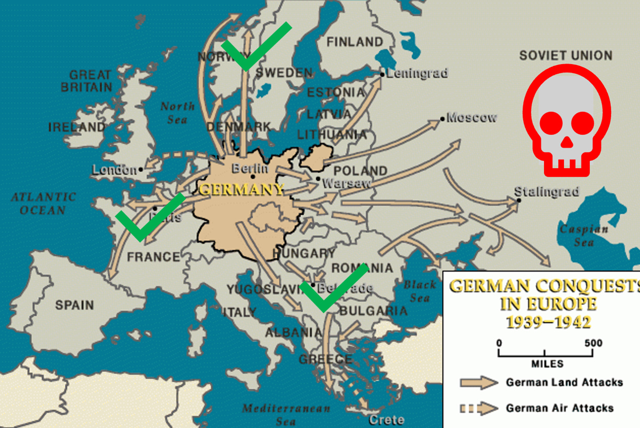 A map of europe with arrows pointing to the country

AI-generated content may be incorrect.