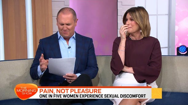 Larry Emdur misunderstand the term for car brand Volvo (Picture: Seven Network)