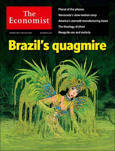 The Economist cover illustrates investing sentiment about Brazil in 2009