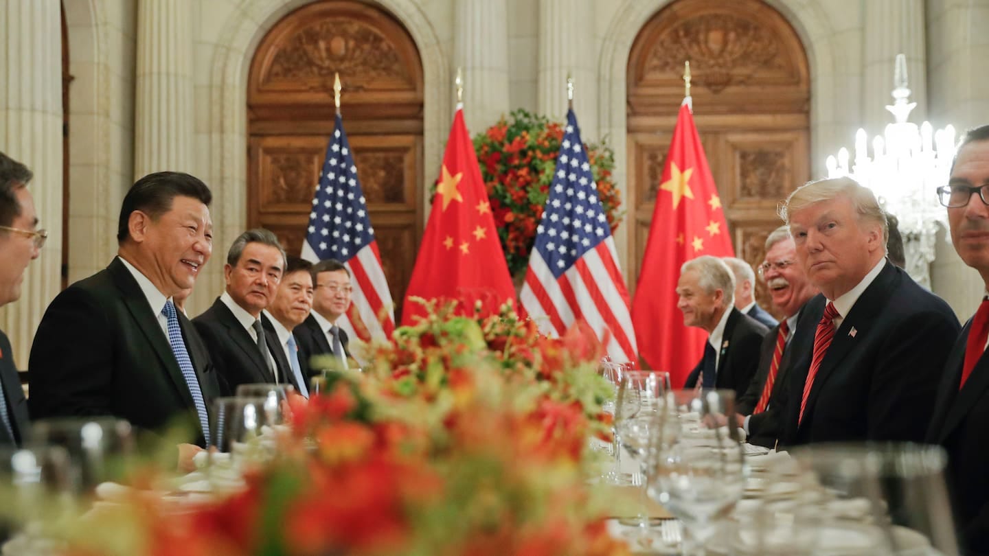 President Donald Trump meets with China's President Xi Jinping. Photo / AP President Donald Trump meets with China's President Xi Jinping. Photo / AP